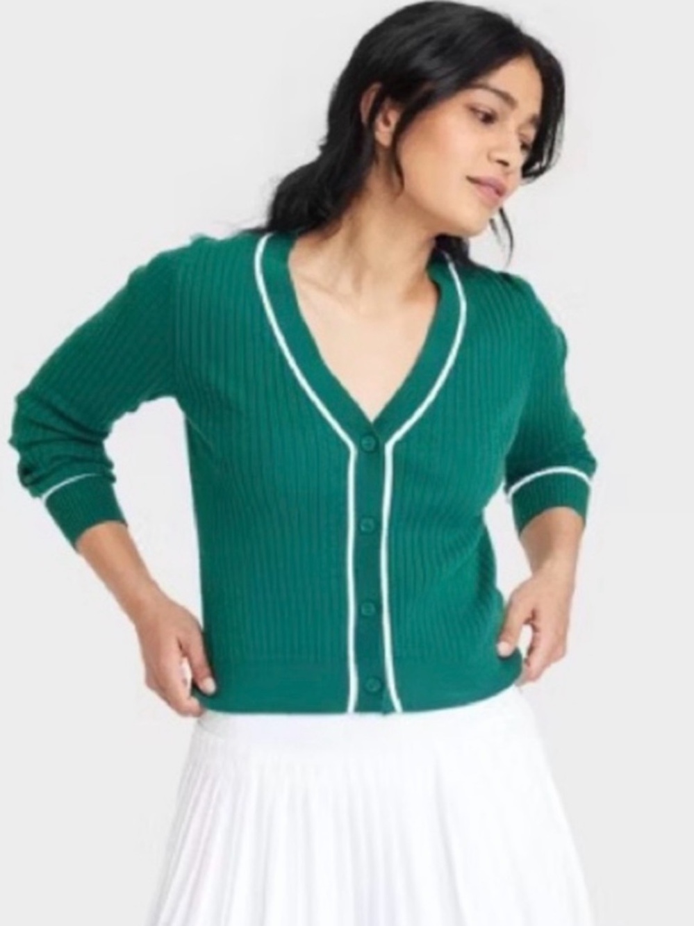 All In Motion Preppy Tennis Cardigan - Picture 2 of 5